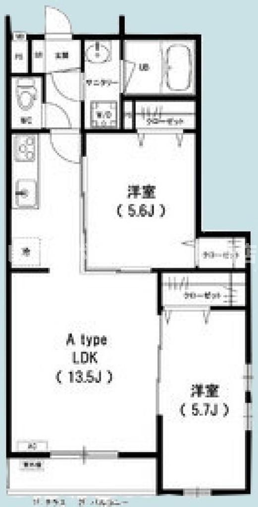 リブリ・MonTana2※初期費用分割あと払いサービス利用可能物件の間取り