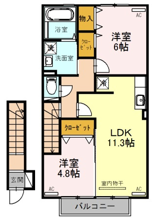 ヴァンドミール流田の間取り
