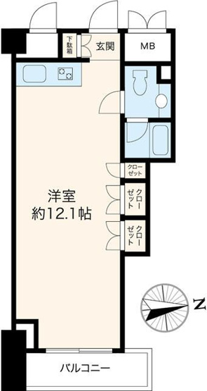 【間取り】 | ＶＯＲＴ恵比寿Ｄｕａｌ’ｓ