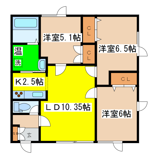 コーポＹＯＵの間取り