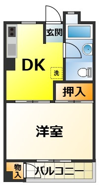 鶴山台1号棟の間取り