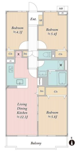 藤和シティコープ三郷の間取り|2026年10月室内リフォーム完了予定