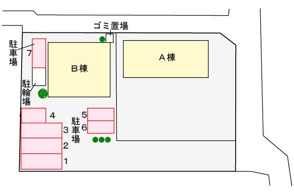 ヴィラ・マーベラス　Ｂの区画図