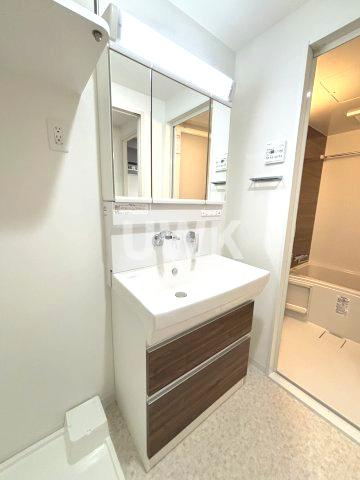 名古屋市中村区竹橋町の賃貸マンションの独立洗面台
