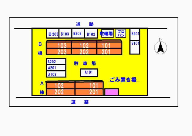 バード・ヒルＢの駐車場|駐車場