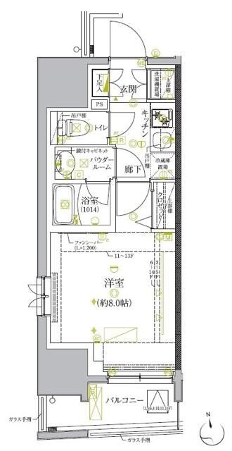 クレイシア板橋モデルノの間取り