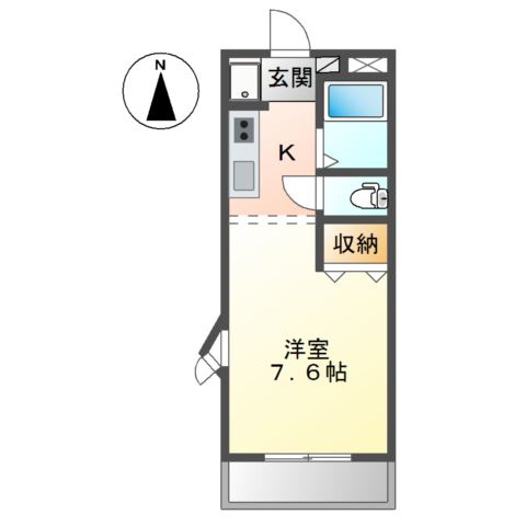 グリーンハイツ吉田の間取り