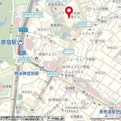パークコート神宮前の地図