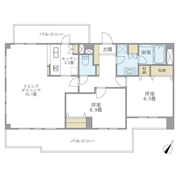 ウヴラージュ広尾の間取り