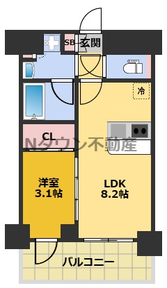 【間取り】 | プレサンス　レイズ　鶴舞公園 | 間取りです。