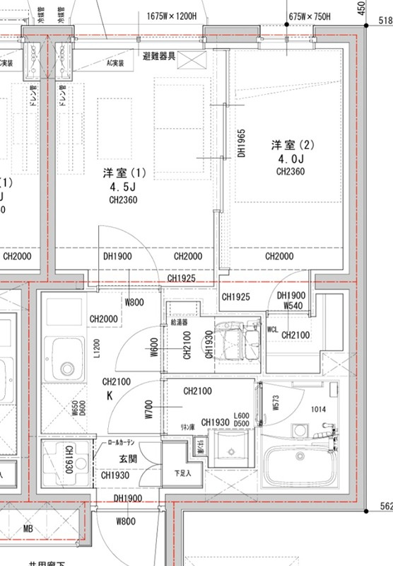 ラヴィエール荏原中延 の区画図