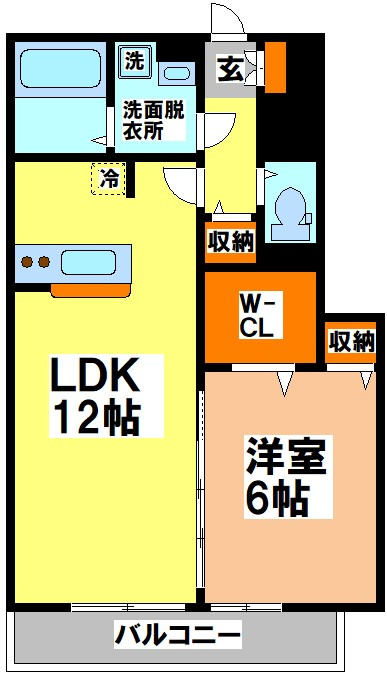 クレールBの間取り