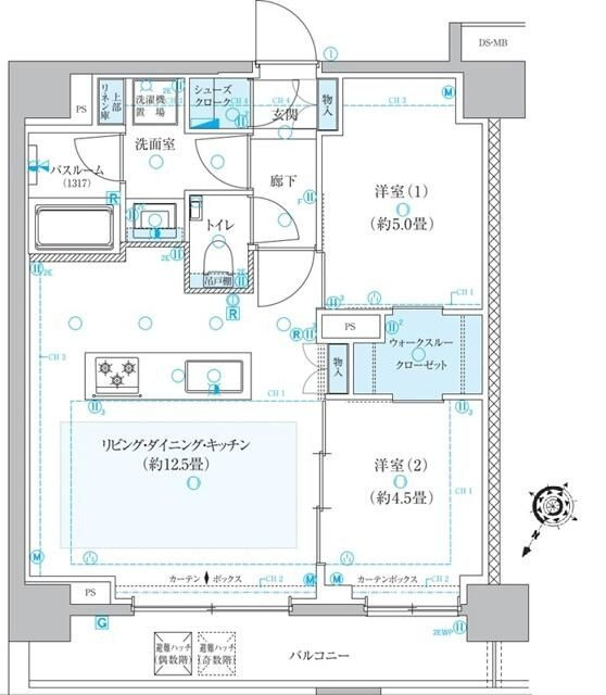 クリオ横濱元町通りザ・グランの間取り