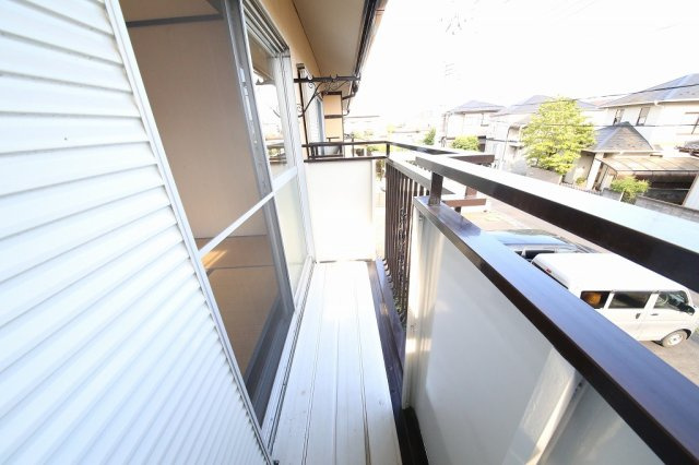 太田ハイツのバルコニー