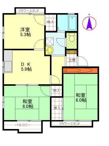 太田ハイツの間取り