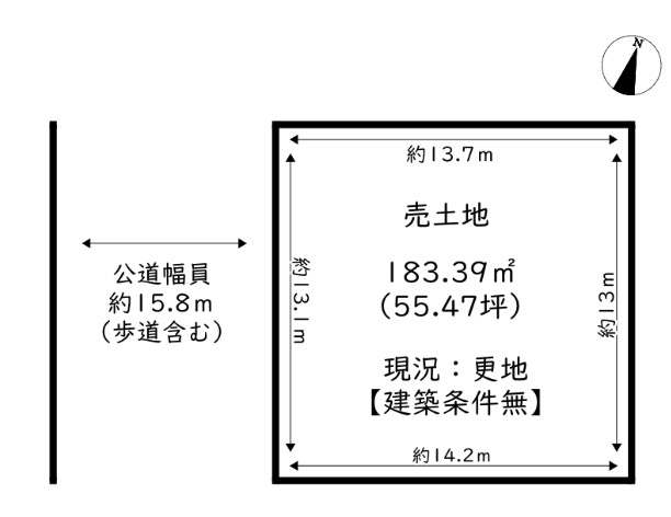 姫路市広畑区北河原町の売地