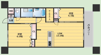 【間取り】 | ブリエヴェール北桜塚