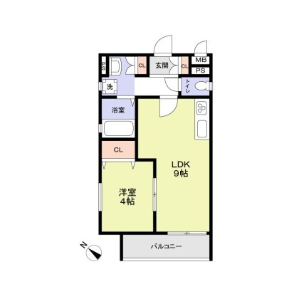 【間取り】 | ＣＡＳＡ ＣＡＬＭＡ南江口 