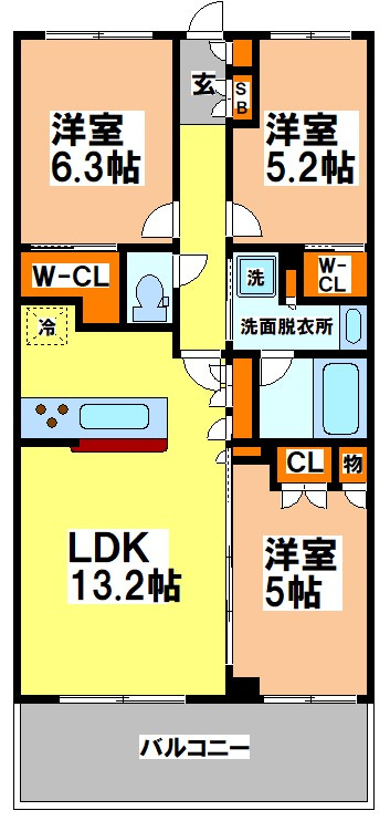 KDXレジデンス武蔵境　Ⅱの間取り