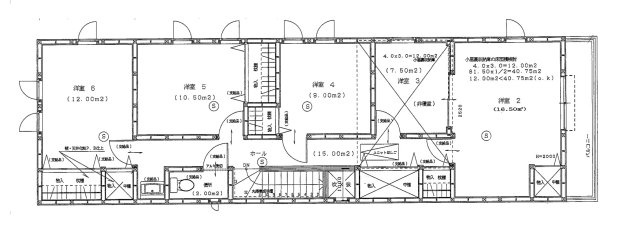 鹿沼市麻苧町中古戸建の間取り|1階間取り