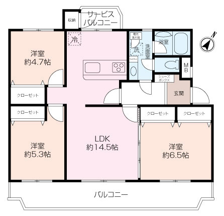 金沢八景クローバーハイツF棟の画像