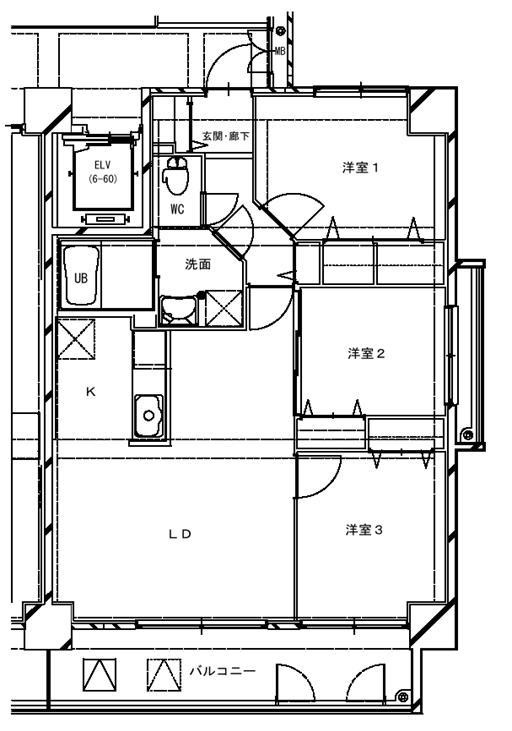 クレール今WESTの間取り