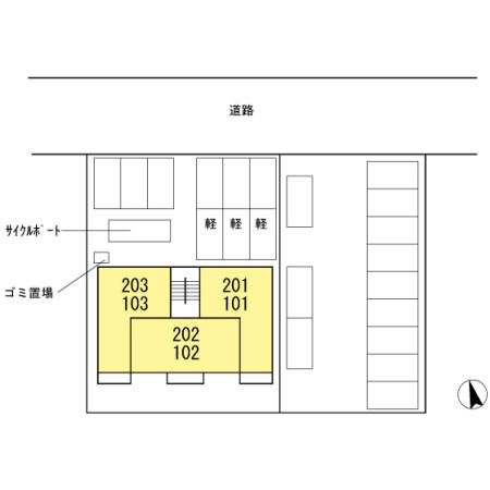 サンハイム青江の区画図