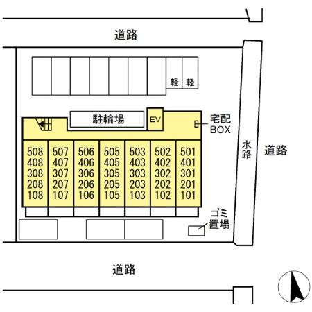 フォレスタ岡山医大南の区画図
