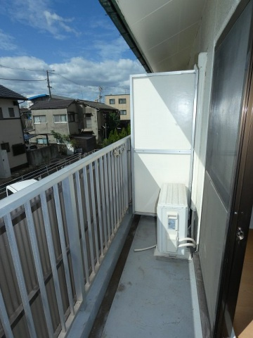 奥田コーポのバルコニー