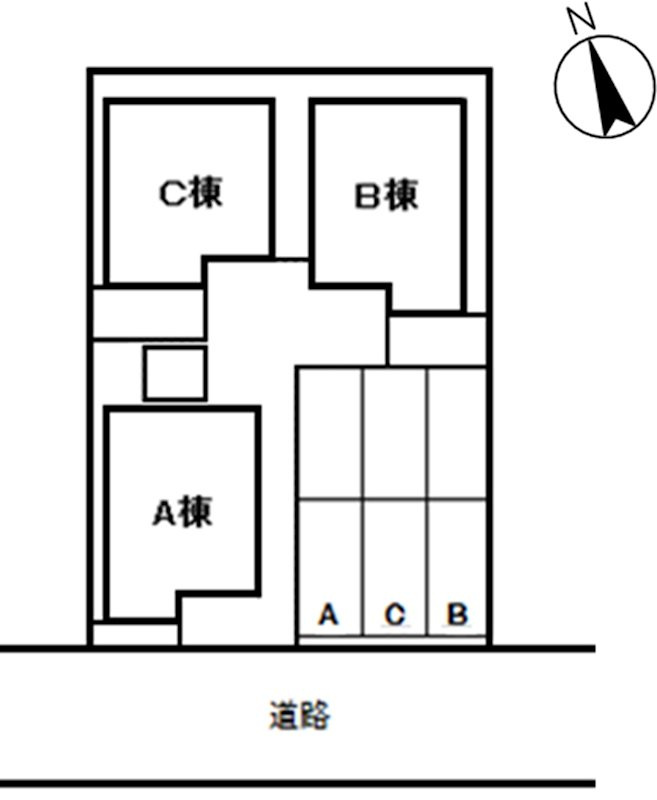 岡山市南区築港新町２丁目の一戸建ての区画図