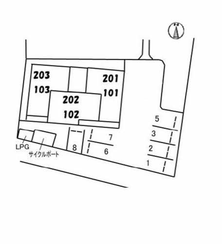 アンシャンテくろだの区画図