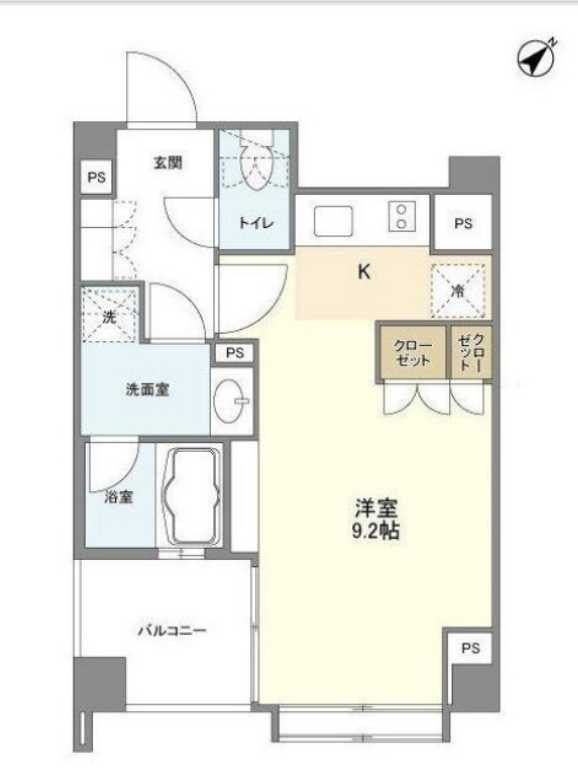 F-FLAT三軒茶屋　駅近　礼金0　陽当たり良好の間取り