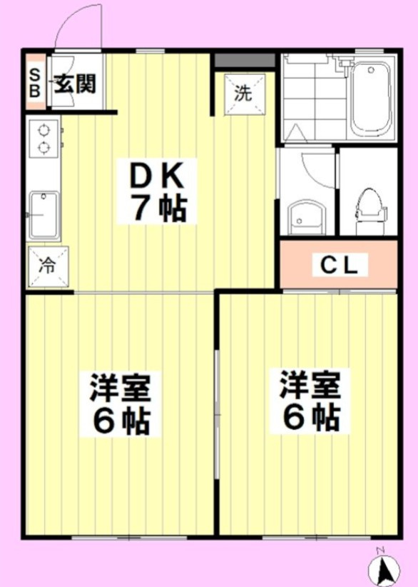 RYU弐番館の間取り