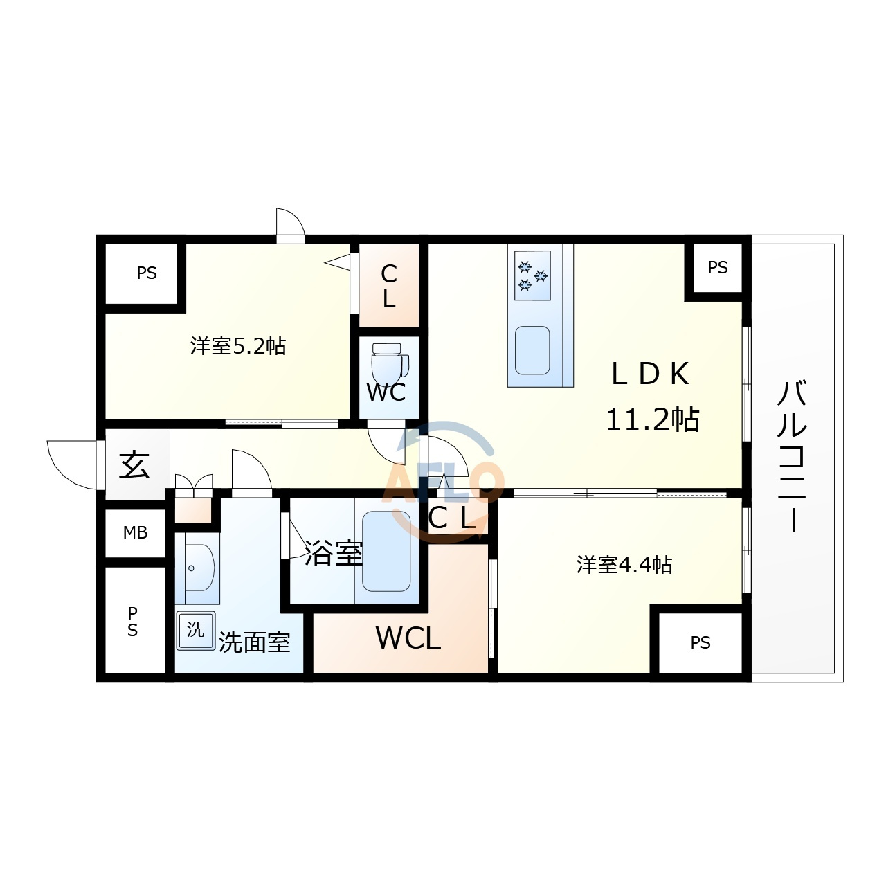 ハイラインVの間取り|ハイラインV　間取り