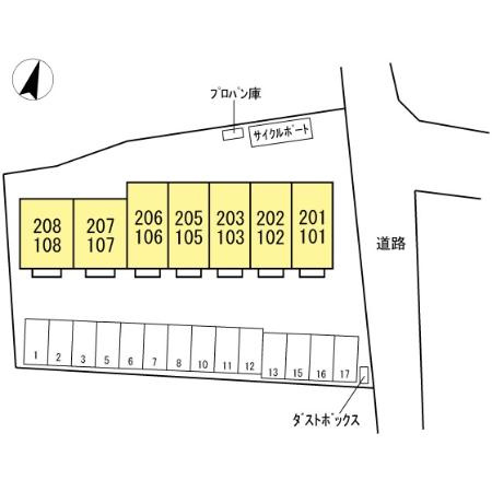 エパル三門の区画図