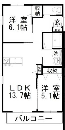【間取り】 | プランドールⅡ
