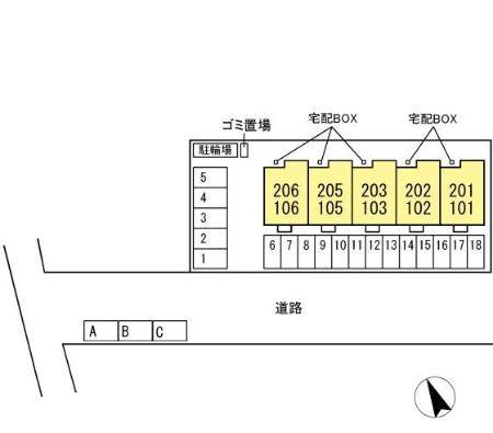 Ｌａ・Ｍｉｃｈｅｌｌｅの区画図