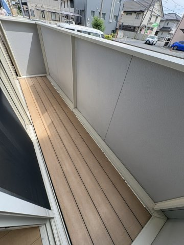 ベルパージュ　A棟のバルコニー