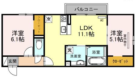 ラ・ヴェール杉尾台の間取り