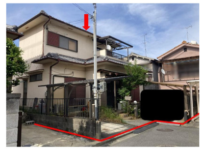 【外観】 | 葛城市南道穂【建築条件なし】【上物有】