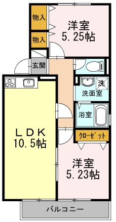 ラヴェール北五葉の間取り