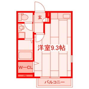 ジャルダンの間取り|最上階・角部屋・広々25.48㎡