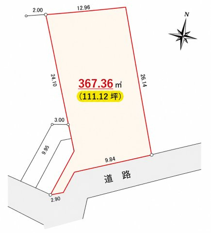 【土地図】 | ◆鶴見区梶山2丁目　建築条件なし売地◆