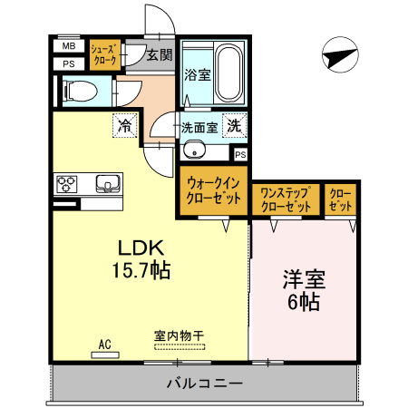 フロレゾン A棟の間取り