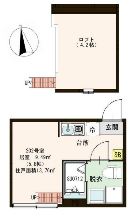 葛飾区東金町２丁目のアパートの間取り