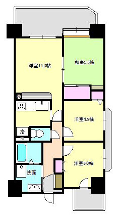 ベルレコルテ浜辺の間取り