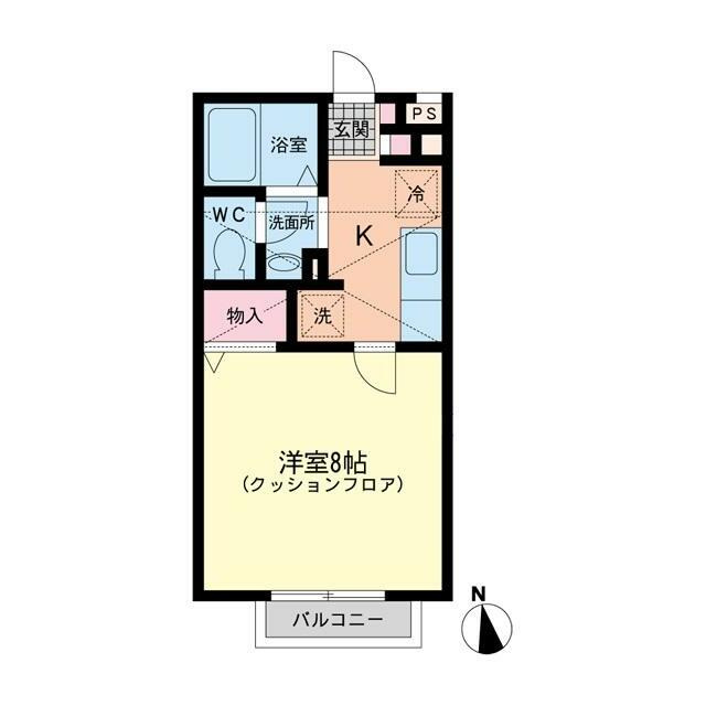 小平市小川西町４丁目のアパートの間取り