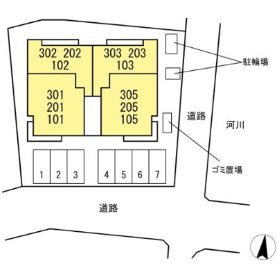 【区画図】 | Ｄ-residence諸岡