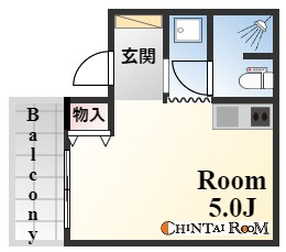 神戸市東灘区本山北町５丁目のアパートの間取り