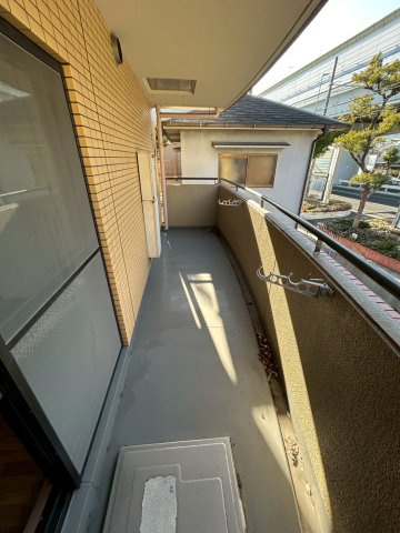 芦屋市浜町の賃貸マンションのバルコニー
